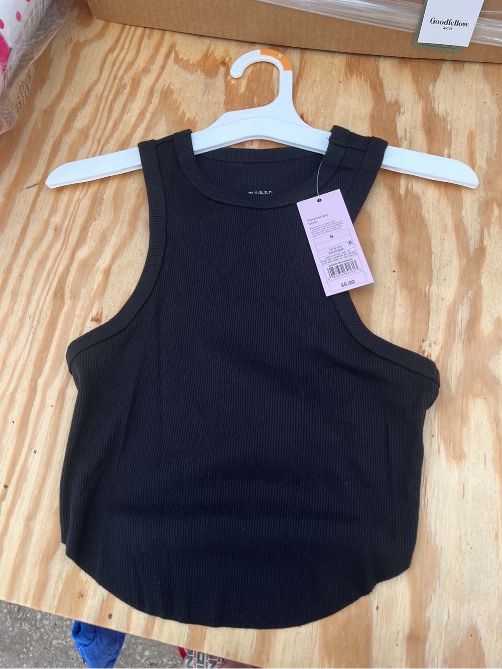 Target Black Ribbed Tank Top